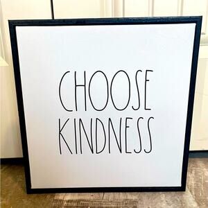 New Magenta Choose Kindness black and white wall art